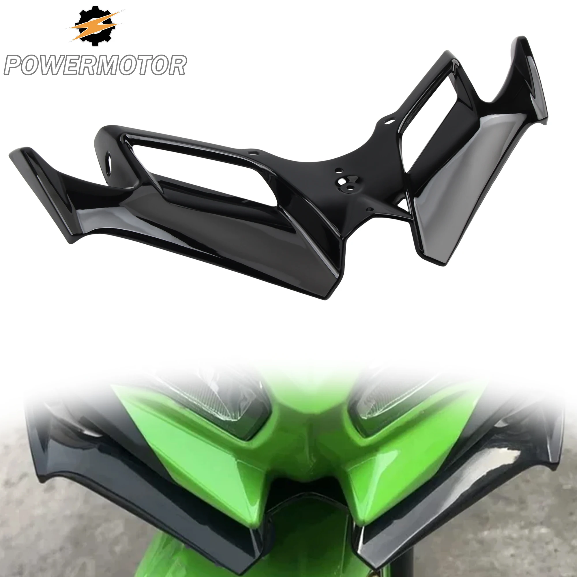 

for Ninja 300 Motorcycle Winglet Aerodynamic Wing Kit Spoiler Winglet Body Work Fairing for CFMoto Yamaha Supermoto Modification