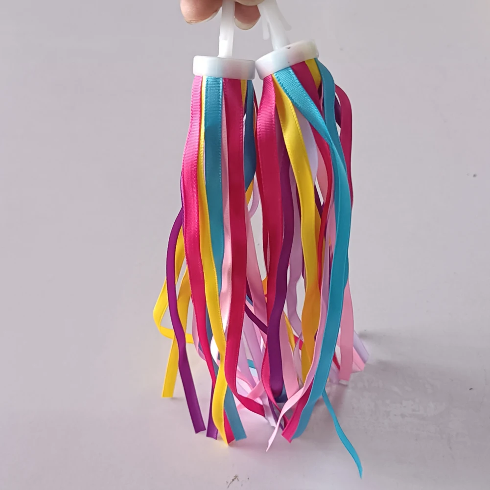 1-3 Sets Tassel Ribbons Children Kids Bike Decor Ribbon Bicycle Handlebar Grips Colorful Tassel Streamers Cycling Accessories