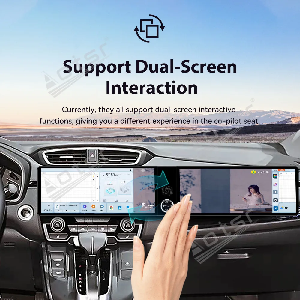 

Двойной 12,3-дюймовый Android 13 для Honda CR-V 2017-2021 Автомобильный GPS-навигатор CarPlay Qualcomm Chip HD Сенсорный экран Головное устройство Мультимедиа
