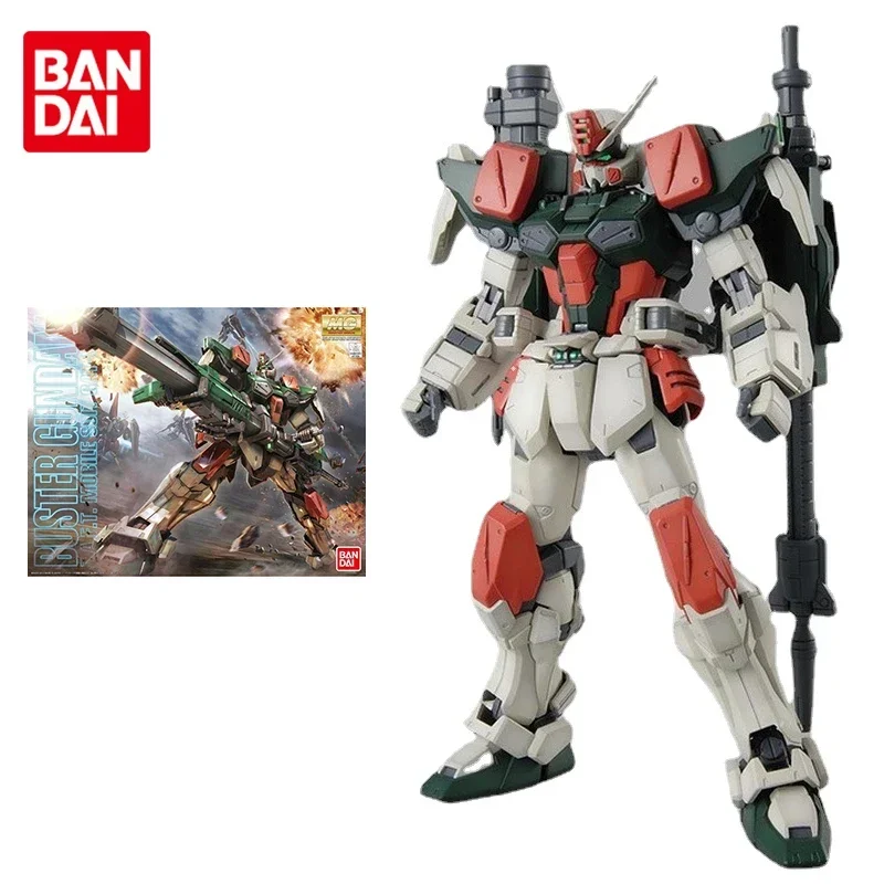 Bandai Gundam Model Kit Anime Figure MG 1/100 GAT-X103 Buster Genuine Gunpla Robot Model Action Toy Figure Toys for Children