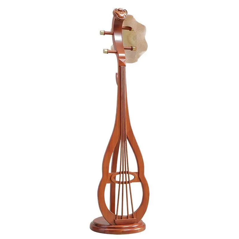 

Solid wood floor-to-ceiling coat rack New hat hanger Mahogany bedroom home classic sticker