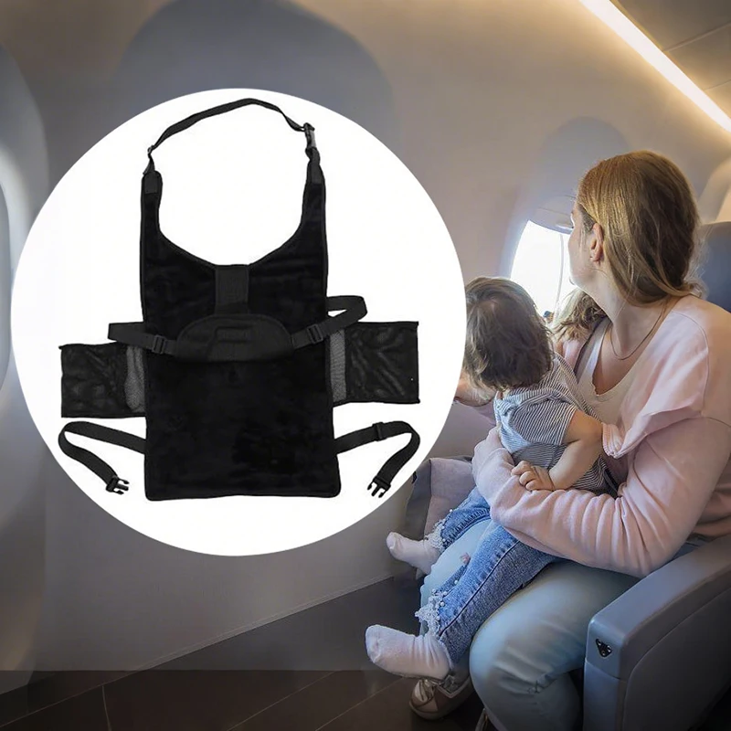 

Travel Airplane Bed For Baby Pedals Bed Kids Airplane Seat Extender with Side Pocket Portable Foot Rest Hammock Car Sleep Crib