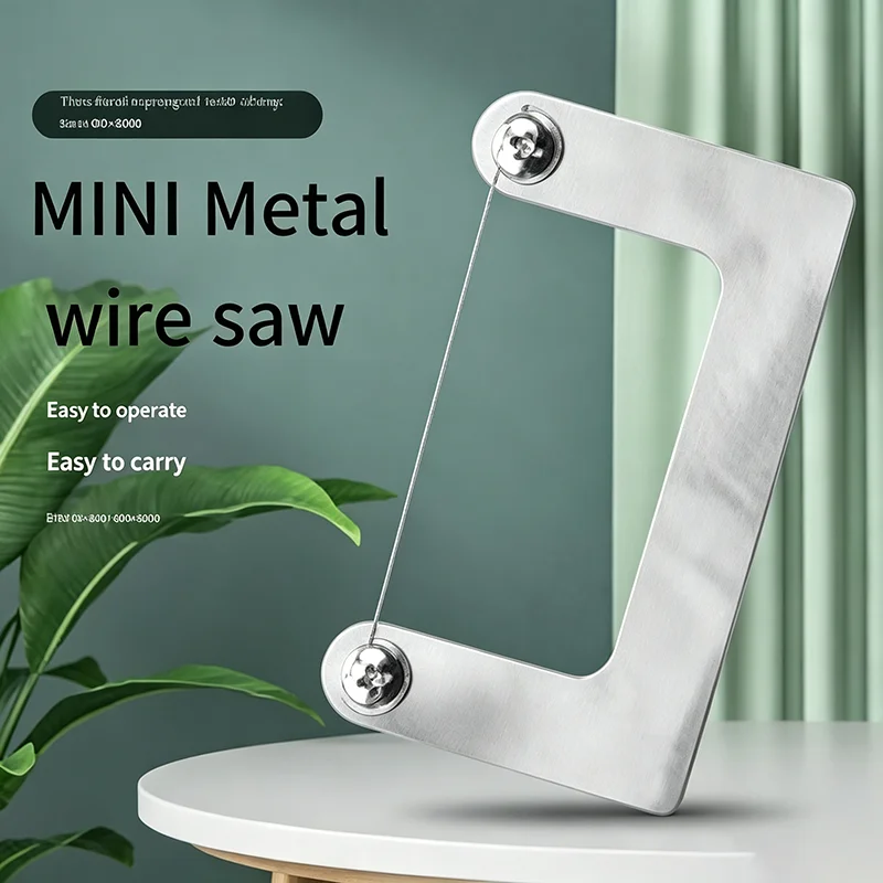 DIY Handcrafted Saw Multi-functional Mini Wire Saw Cutter, Wear-resistant and Rust-proof Woodworking Plastic Model Precision