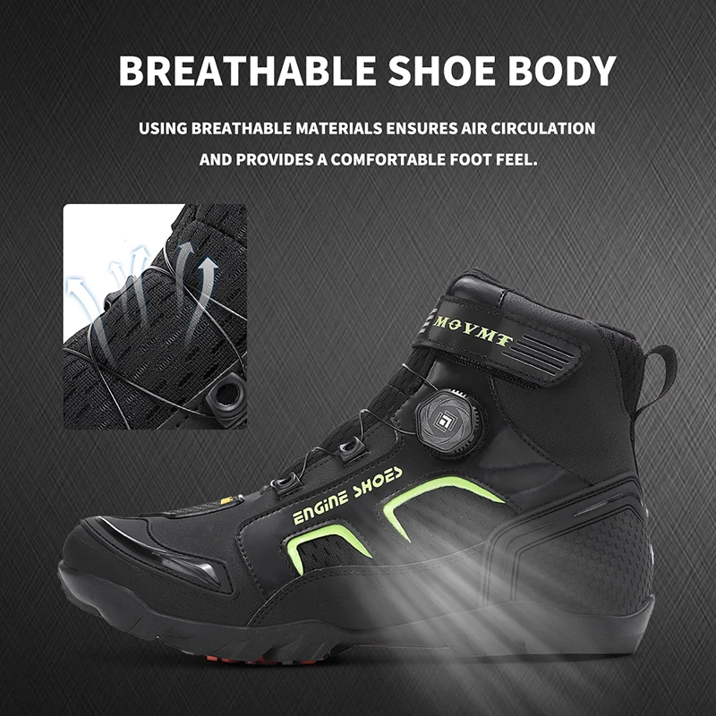 Men's Shoes Fashion Rotating Buckle Design Casual Ankle Boots Fashion Men's Motorcycle Boots 2026New Men's Casual High Top Boots