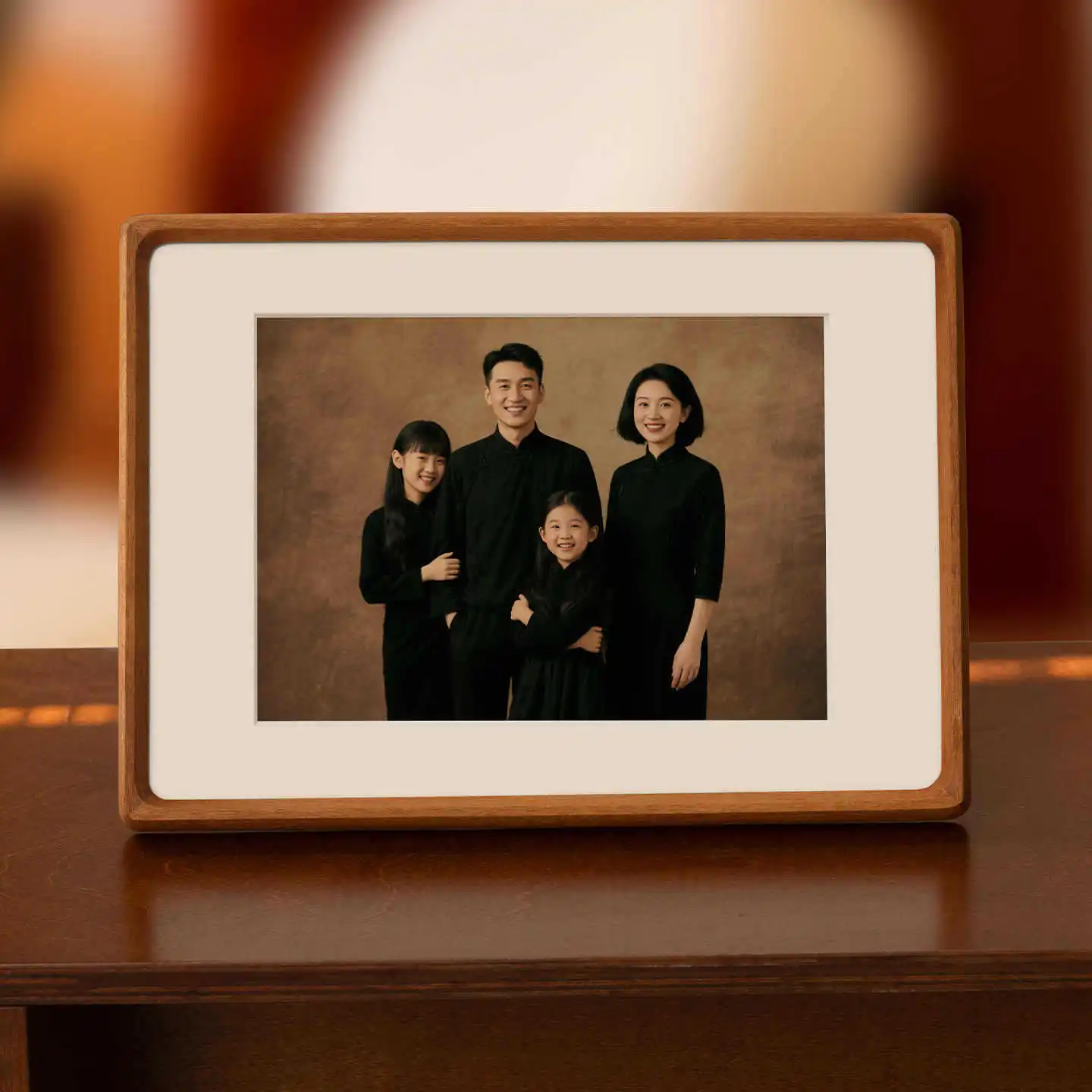 Solid Wood A3/A4 4K 8K Frame High-Quality Black Walnut/Teak Mortise and Tenon Big Picture Family Frame Display Stand Home Decor