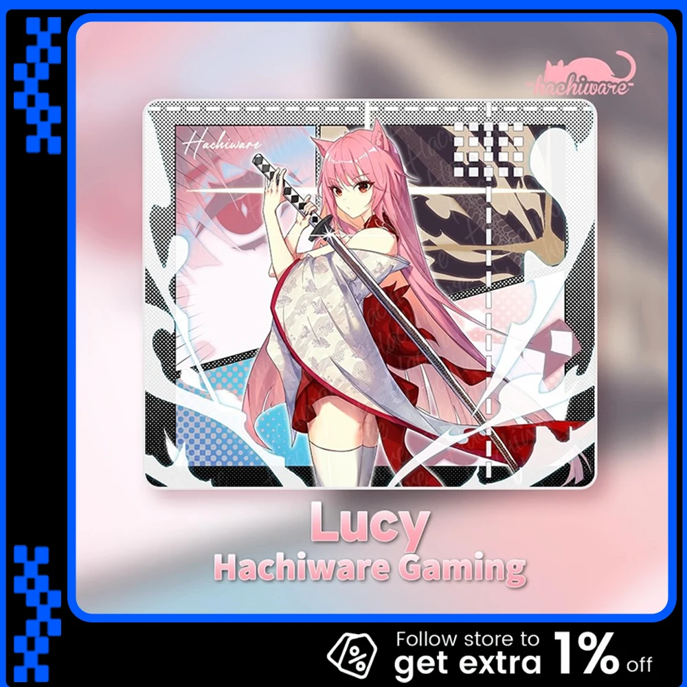 

Игровой коврик для мыши Hachiware Gaming Lucy, средний, для FPS, с улучшенным сцеплением и управлением, нескользящий, для CSGO, Valorant, аксессуары для ПК