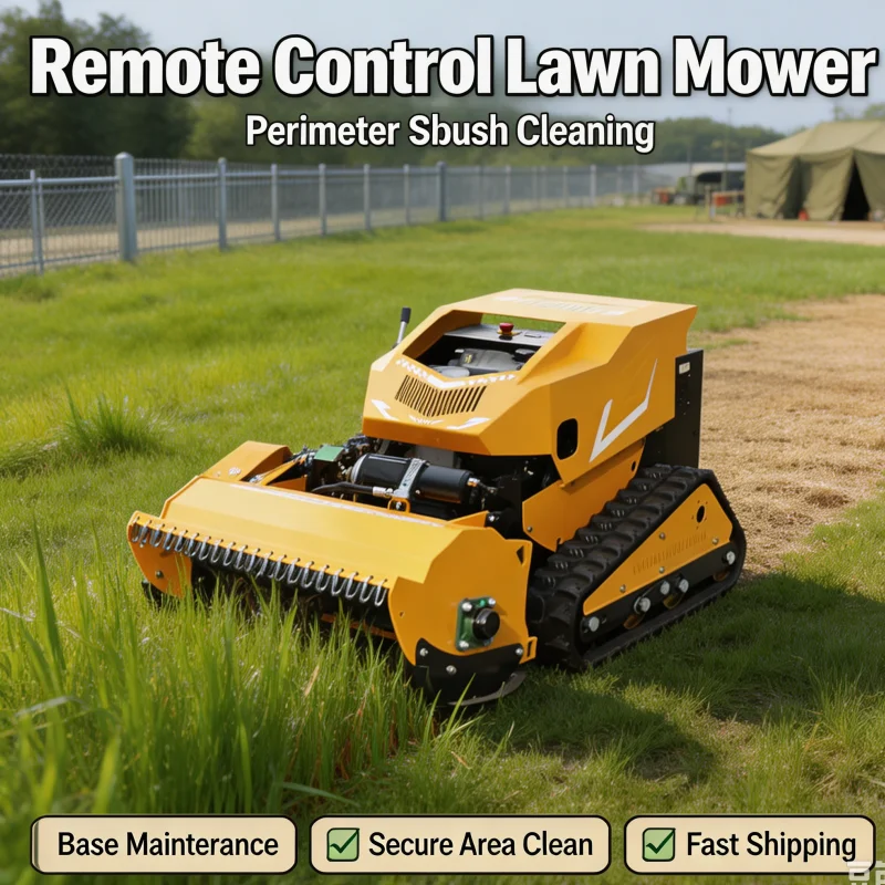 Customized Big Discount Remote Control Lawn Mower Grass Shredder All Terrain Self Propelled Labor Saving For Courtyard Lawn