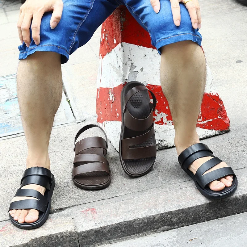 Men's Sandals with Adjustable Buckle Fastening and Anti-Skid Sole Design Lightweight Comfort Walking Footwear for Casual Outdoor