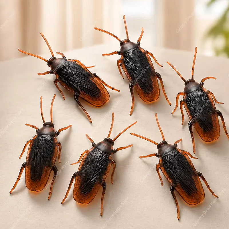 Funny Fake Cockroach Toys Halloween Decoration Jokes Pranks Novelty Tricks Simulation Party Decoration