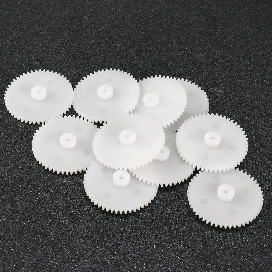 

10Pcs 502A Plastic Gear Accessories with 50 Teeth 0.5 Modulus Reduction Gear Plastic Worm Gears for RC Car Robot Motor Parts