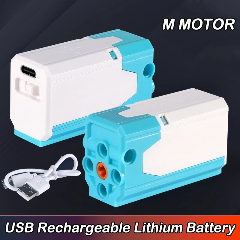 

Перезаряжаемый USB-аккумулятор, литиевая батарея, мотор M L, набор для сборки, блоки питания MOC, функции питания, поддержка управления через приложение, мотор 8883
