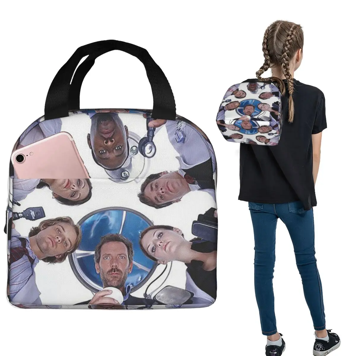 

Термосумка для обедов House MD TV Show для женщин и детей, герметичные контейнеры для еды, термосумка-тоут