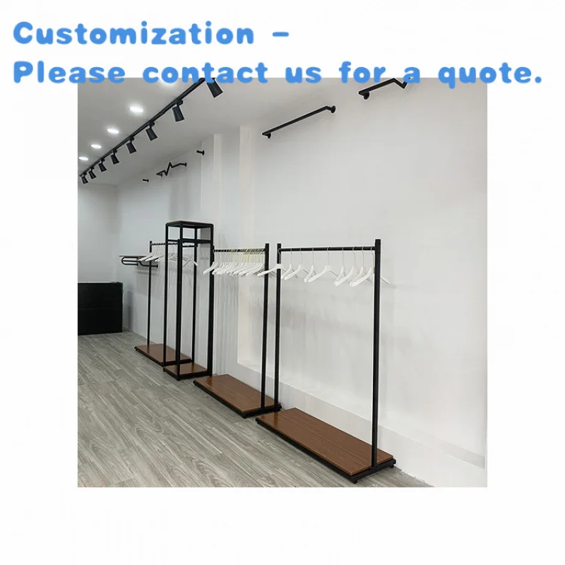 

custom.Kainice Customized Clothing Store Metal Clothes Hanger Rack Iron Freestanding Garment Rack Clothes Display Racks
