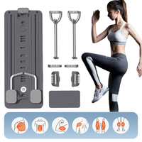 Multifunctional Fitness Board Exercise Machine Foldable Abdominal Board Heavy Duty Push Up Board with Timer Home Gym Equipment