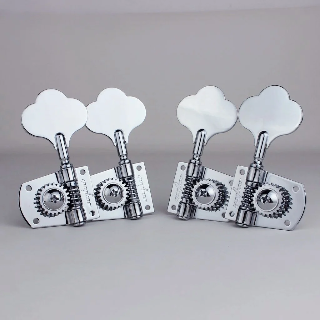 GUYKER-Open Frame Electric Bass Tuning Peg, Gear Ratio 21:1 Chrome, Black, Gold