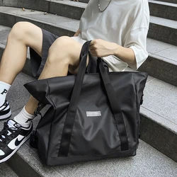 Sports Fitness Bag Lightweight Handbag Luggage Women's Large Storage Bag Couple Short-distance Travel Bag Messenger Bag