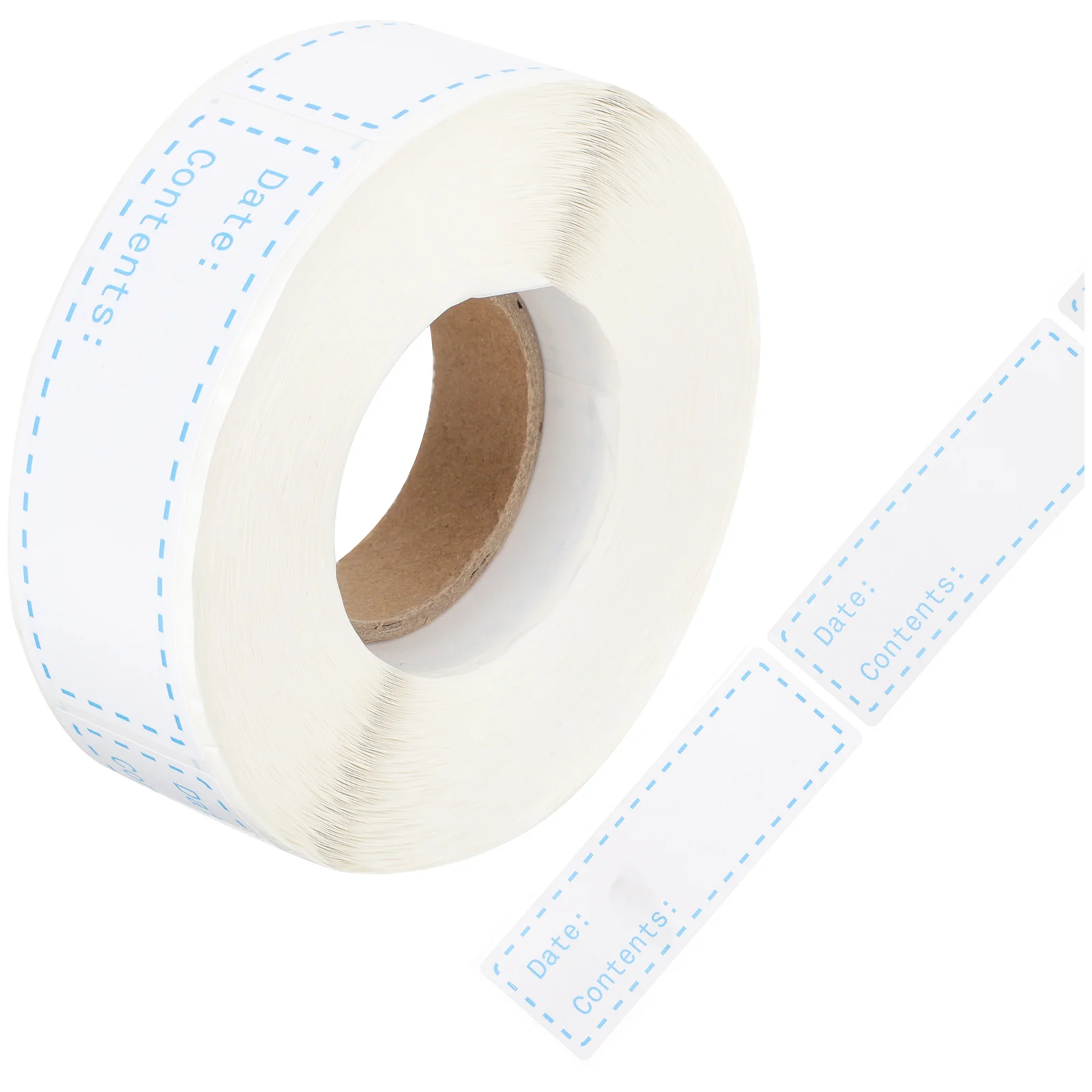 2 Rolls Food Storage Labels Removable Writable Kitchen Label Stickers for Food Containers Jars Bottles Kitchen Label Stickers