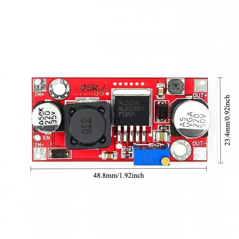 Conjunto de 3 Conversores DC-DC Ajustáveis XL6009 de Alta Performance com Baixa Ondulação e Pino de Ativação, Melhor que LM2577