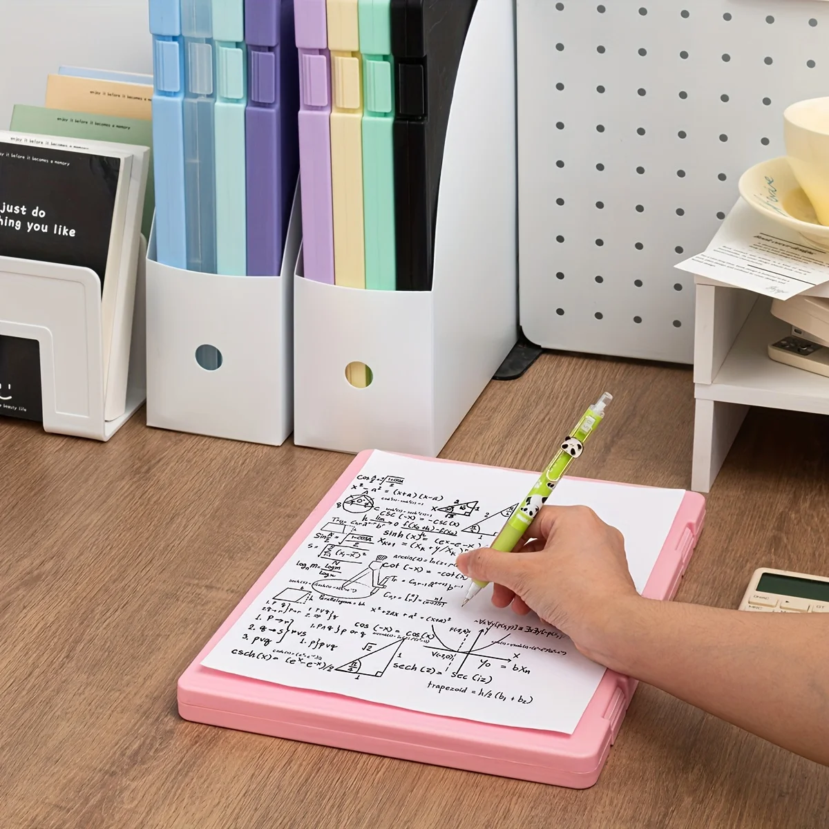 Clear Plastic A4 Document Folder - Multi-Purpose Storage Box for Home, Office, Or School - Organize Papers, Books, And Test Pape