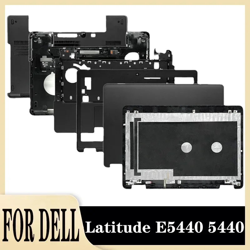 New for Latitude E5440 5440 LCD Back Cover/Front Bezel/Hinges/Palmrest/Bottom Case Door Cover 063J7T 00DFDY Black No Touch