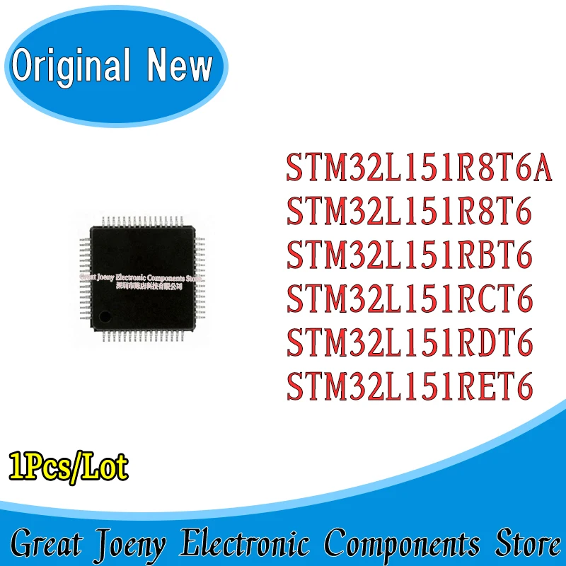 STM32L151R8T6A STM32L151R8T6 STM32L151RBT6 STM32L151RCT6 STM32L151RDT6 STM32L151RET6 IC MCU Chipset LQFP-64 Plastic Casing