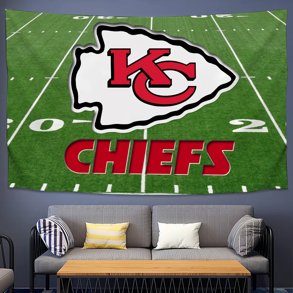 American Football K-Kansas City C-Chiefs flag For Picnic Party Art Hanging Home Decoration Outdoor Camping Party Banner