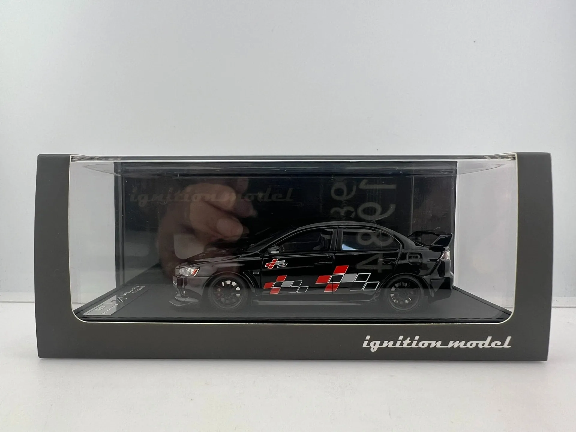 

Литой под давлением IG масштаб 1/33, модель автомобиля Mitsubishi EVO из смолы, Коллекционная игрушка, подарок, сувенир, украшение для дисплея