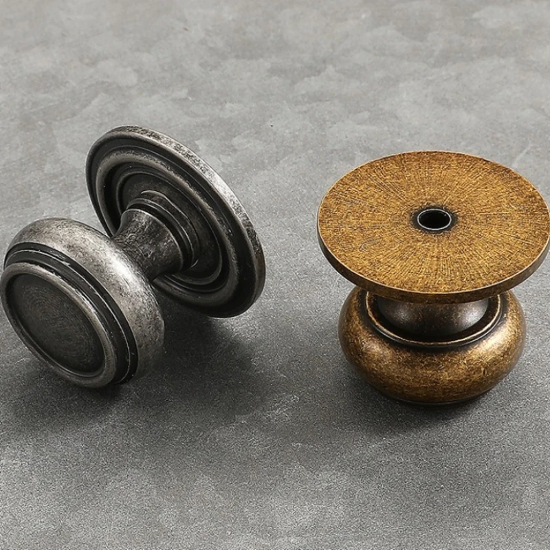 ใหม่จีน Retro ทองเหลืองตู้ดึงตู้เสื้อผ้าประตูเรียบง่ายลิ้นชักและฮาร์ดแวร์เฟอร์นิเจอร์ Handles