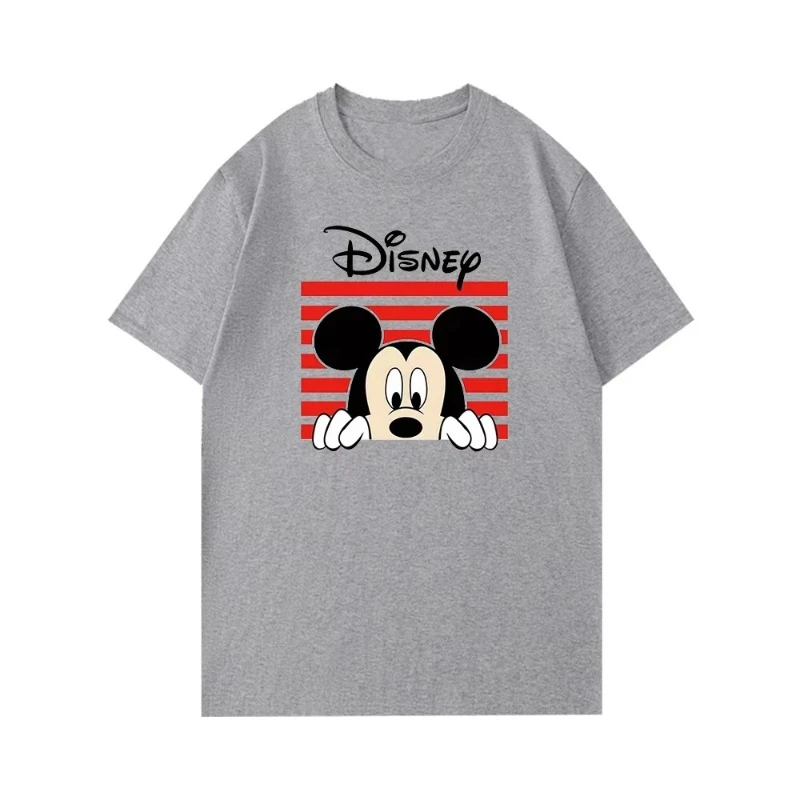 

Disney Mickey Cartoon Print Short Sleeve Casual T-Shirt For Men Adult Children's Parent-Child Clothing Men Clothing Tees