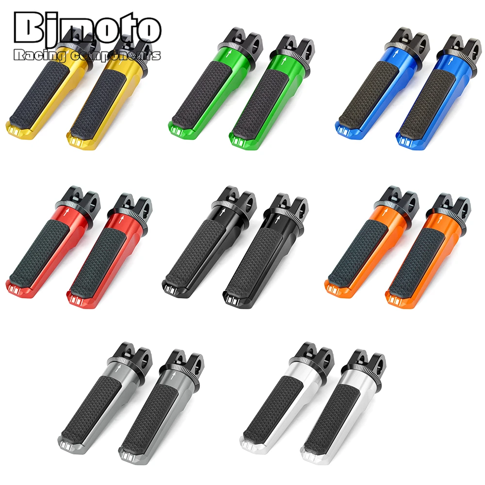 Motorcycle Rider Foot Pegs Front Pedal Footrests For KAWASAKI Z750R Z800 Z800E Z1000 Z1000R ZX-6R ZX6R 636 ZX-10R ZX10R