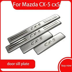 Car-covers stainless steel Original factory Scuff Plate/Door Sill for Mazda CX-5 CX5 Car styling 2013-2016