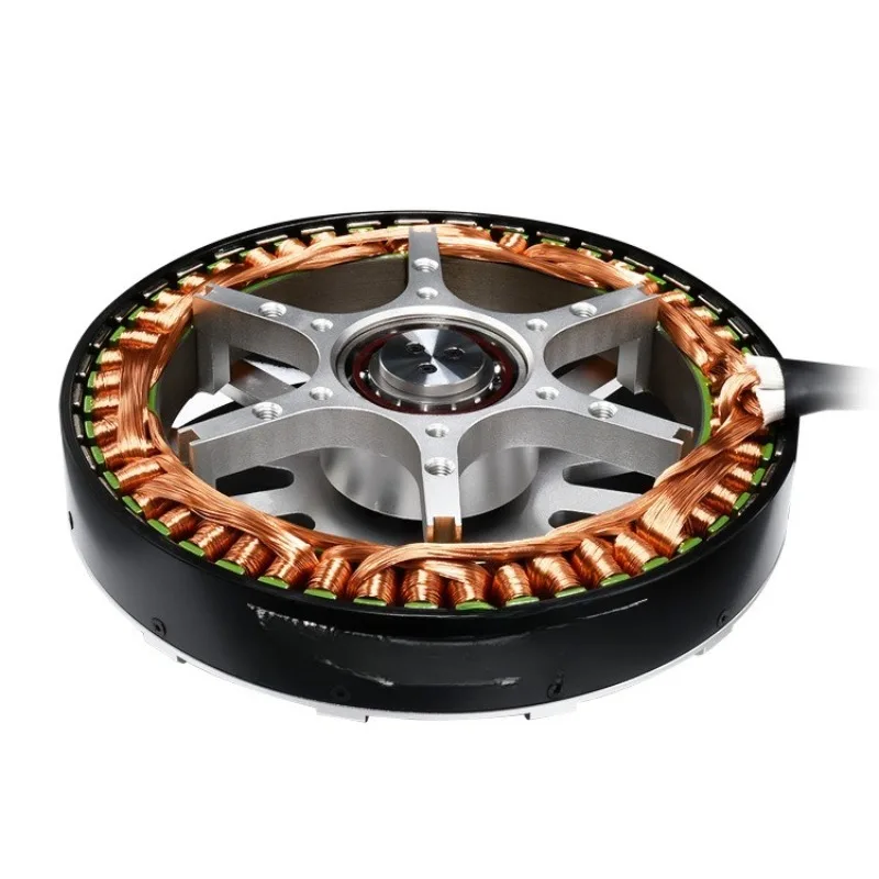 Motor de potência multirotor multieixo VTOL motor sem escova de rotor externo leve de asa fixa