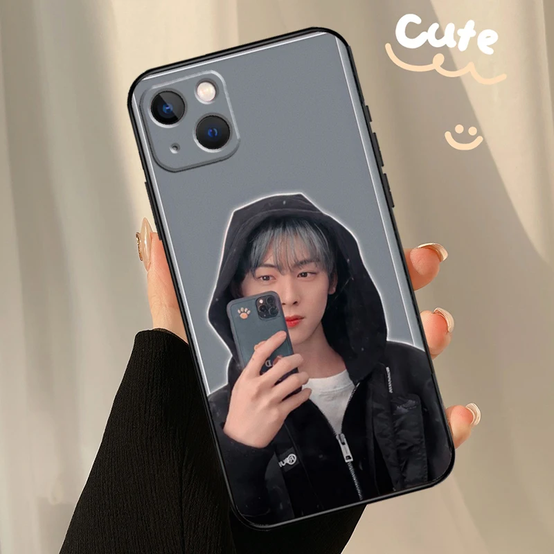 Cha EunWoo Eun Woo Case For iPhone 13 12 11 14 15 16 Pro Max XR XS X Plus  12 13 Mini Bumper Cover Capa