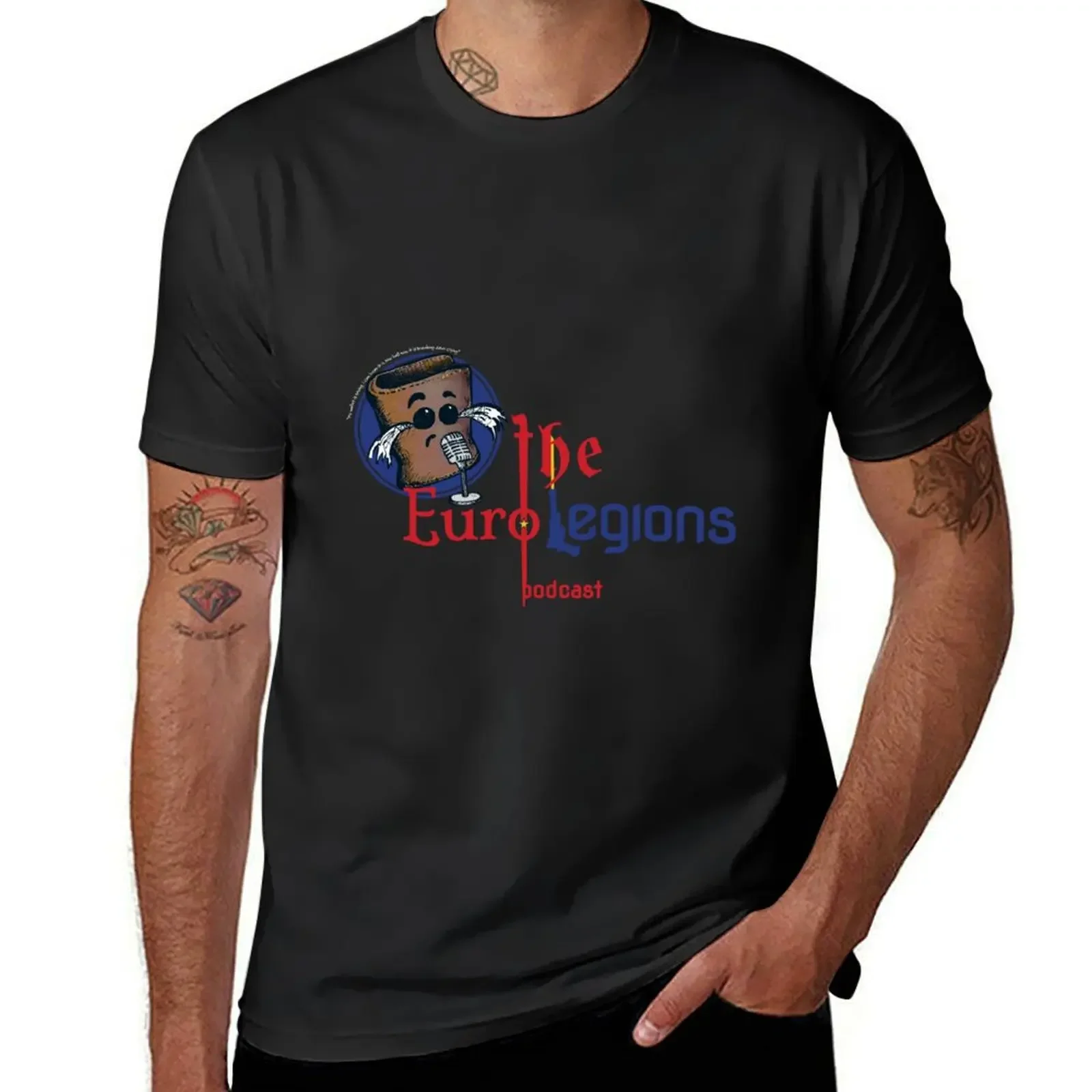 Euro Legions wallet Logo T-Shirt custom t shirt customs design your own graphic tee shirt summer top mens t shirt