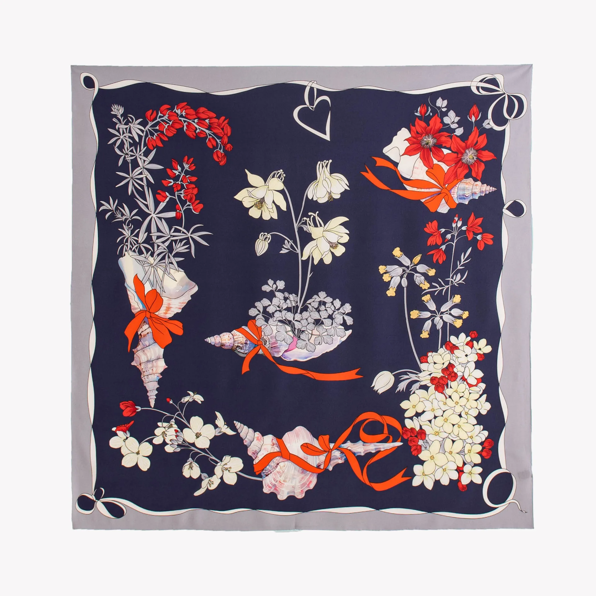 Light luxury high-end double-sided crepe 16 mmisan silk women's shawl fashion 86 square scarf gift box