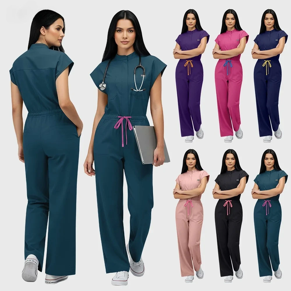 High Quality One-Piece Jumpsuits Surgery Gowns Nurses Accessories Pet Grooming Spa Work Uniforms Dental Hospital Doctor Clothing