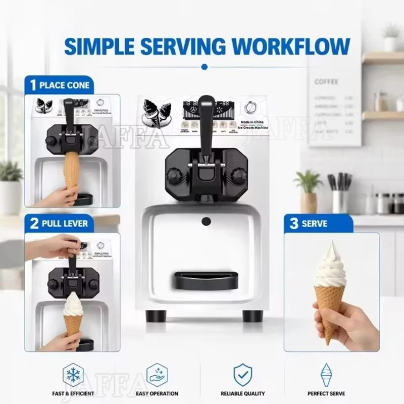 Wholesale Commercial Use Soft Serve Gelato Ice Cream Machine Maker With Fruit Material Equipped With Pre Cooling System