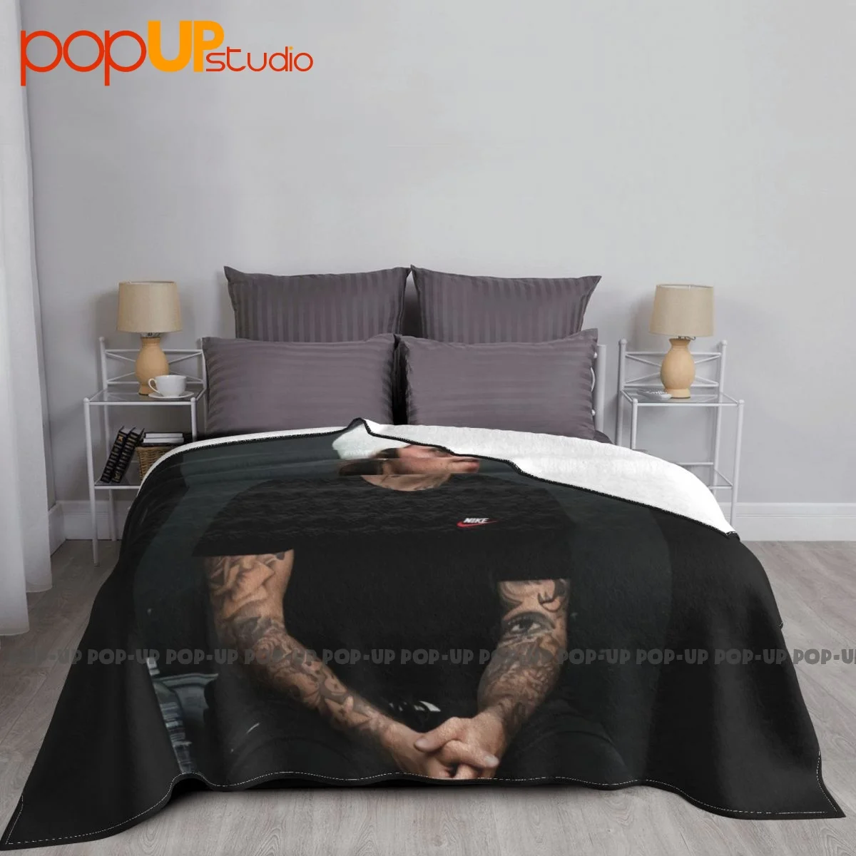 Justin Bieber Justice Jb Blanket Soft Bedding Comfortable Bedding Travel Decorative Sofa