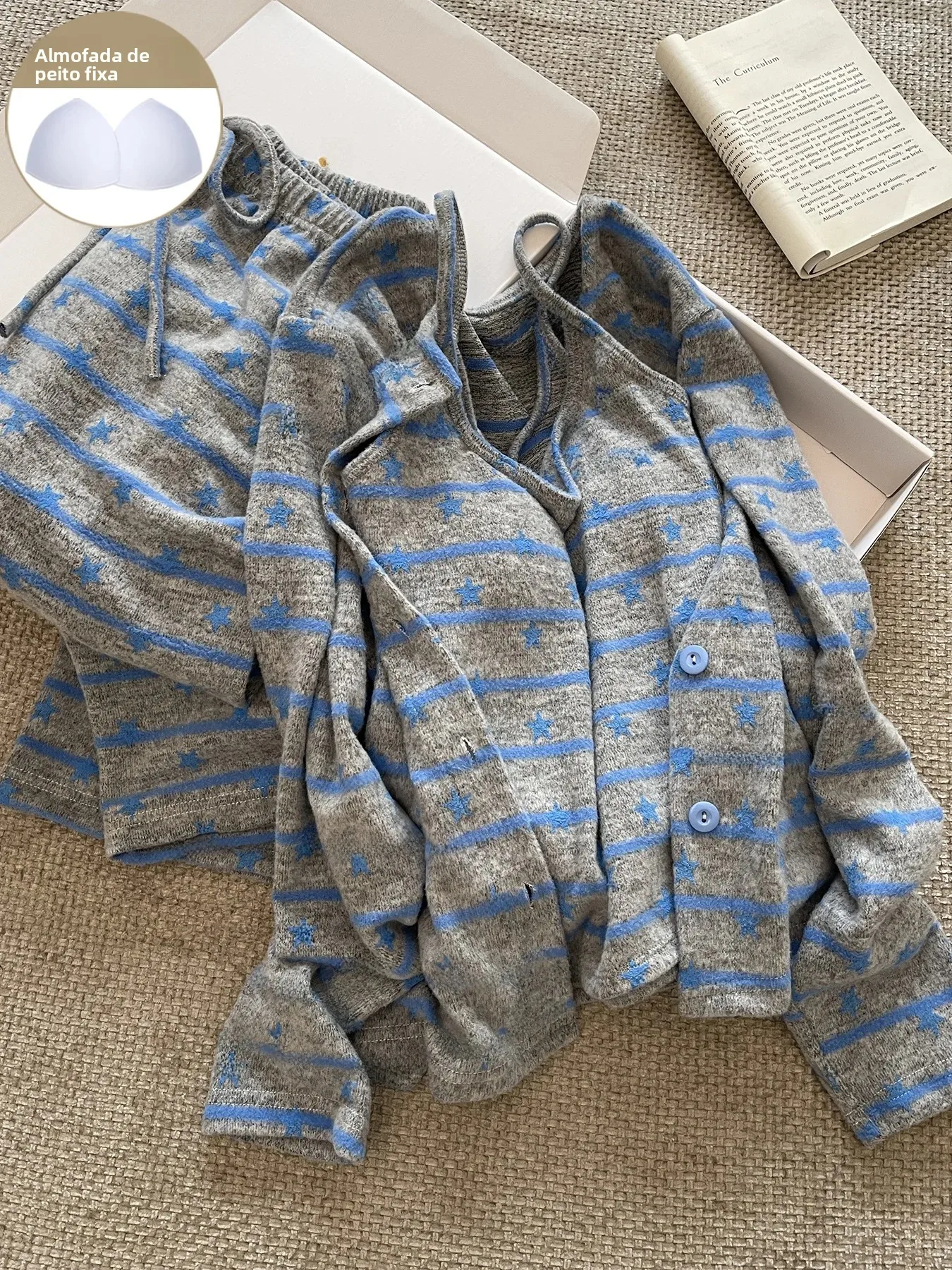 camison-a-rayas-azules-con-almohadillas-en-el-pecho-conjunto-de-ropa-de-casa-de-manga-larga-para-mujer-traje-calido-de-tres