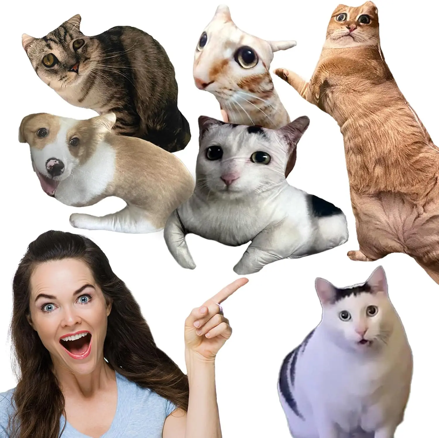 Oreiller personnalisé avec Photo de animal de compagnie laid, en Fiber de Polyester douce et confortable, tapis de sommeil pour bricolage, parfait pour chat et chien