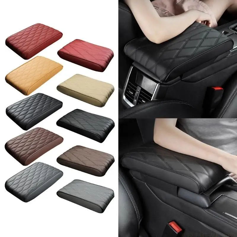 

J0MA Car Armrest Box Cushions Leather Center Consoles Armrest Cover Pads Universals