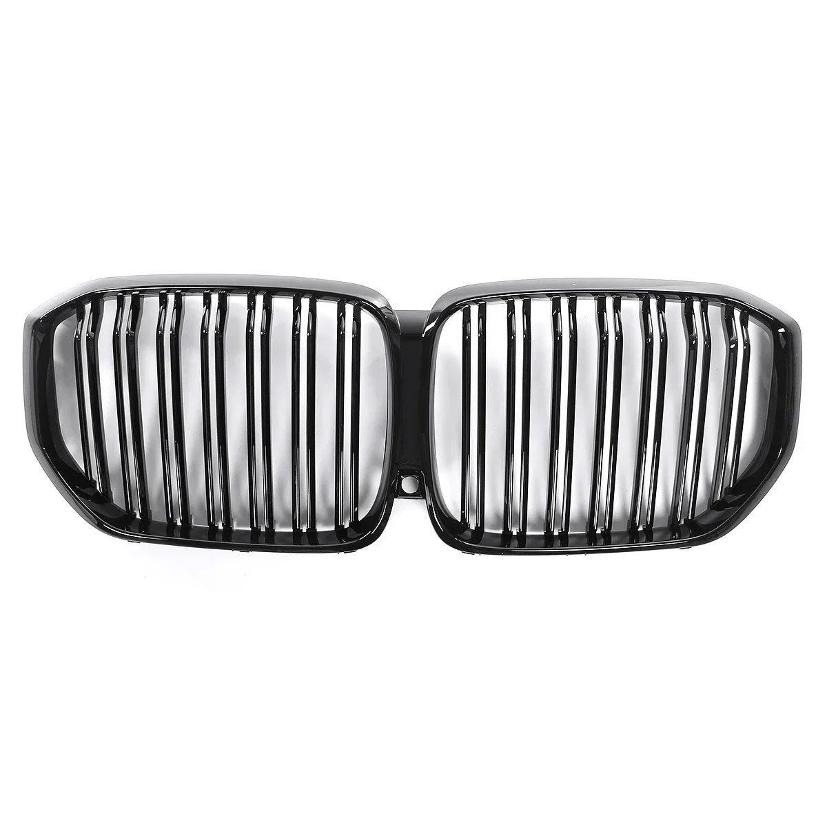 Car Front Kidney Grill for BMW X5 G05 2019-2023+ Grillez Racing Grills Gloss Black Grille Auto Accessories Double Line