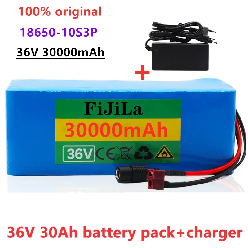 

2022 neue 36V Batterie 10S3P 42V30Ah Batterie 500W 30000mAh Batterie 36V Ebike Elektrische Fahrrad ladegerät BMS + 42V2A Ladung