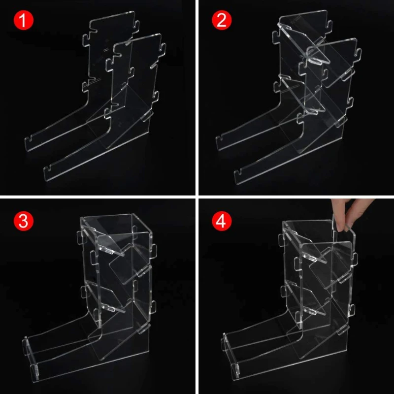 Creative Portable Transparent Acrylic Dice Rolling Tower for DND Running Teams Using Digital Dice Tabletop Board Games