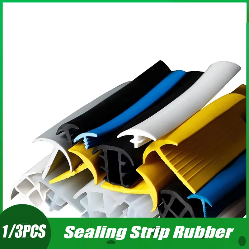 

1/3/5Pcs Custom Solar Sealing Strip Rubber T for Photovoltaic Bracket Metal Cable Trench Cover Panel Seals Black White yellow