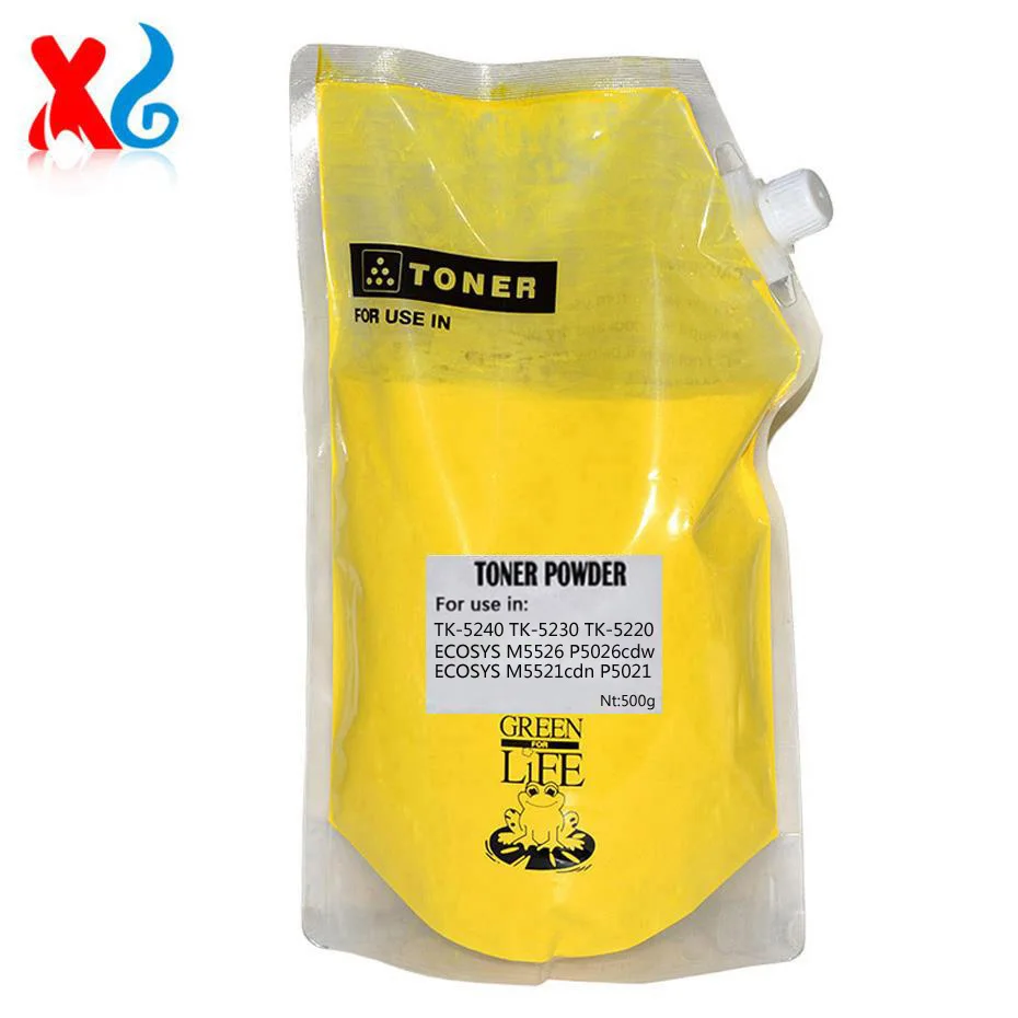 🖨️ 5x Refill Tonerpulver + Chips Für Kyocera Ecosys M 5526 – TK-5240 CMYK (Eurotone)