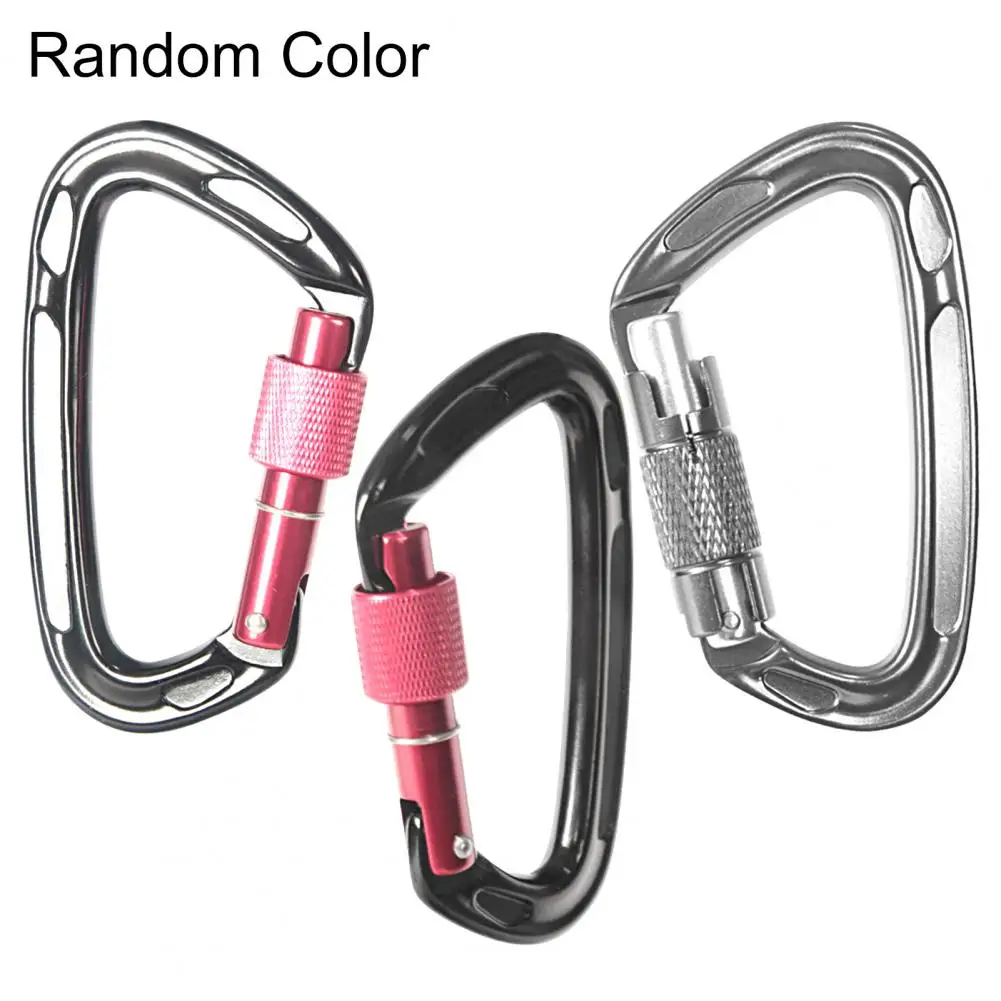 Carabiner Clip  Useful Anti Rust Aluminium  Corrosion Resistant D Shape Buckle for Mountaineering