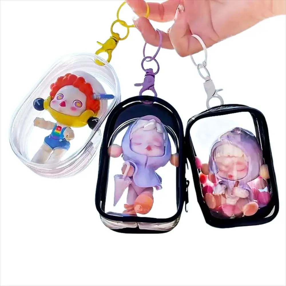 Dustproof Mystery Box Case Cute Transparent PVC Doll Storage Box Thicken Clear Doll Organizer Bag Jewelry Organizer