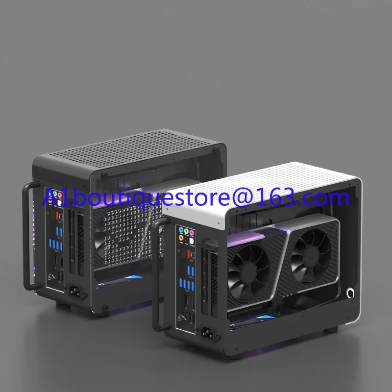 C2 ITX A4 small chassis, side transparent portable desktop minimalist computer main box