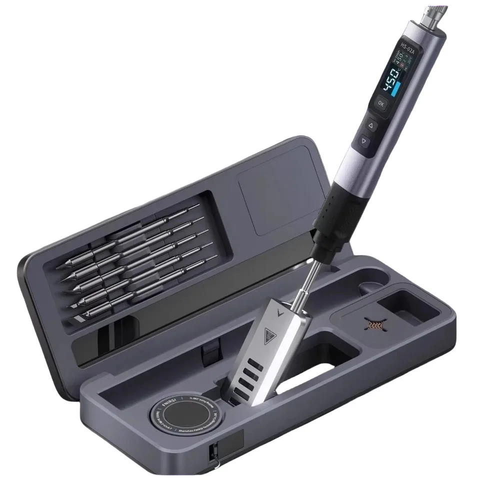 

HS-02 Protable Heat Toolbox Kit 100W Power Adjustable Temperature Quick Heating Repair Equipment 100-450℃ for DIY Repair